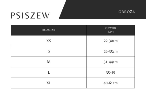 Obroża ,,Śnieżynki'' szer.taśmy 2,5cm