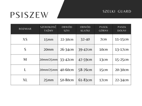 Szelki guard ,,Śnieżynki'' szer.taśmy 2cm